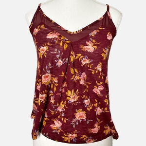 Self Esteem Burgundy Floral Cami